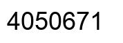 Número 4050671 imagen negro