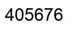 Number 405676 black image