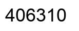 Number 406310 black image