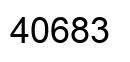 Number 40683 black image