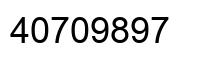 Number 40709897 black image