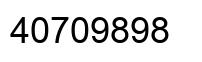 Number 40709898 black image