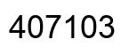 Number 407103 black image