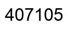 Number 407105 black image