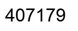 Number 407179 black image