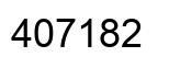 Number 407182 black image