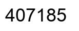 Number 407185 black image