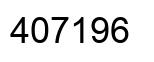Number 407196 black image