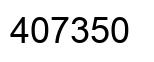Number 407350 black image