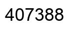 Number 407388 black image