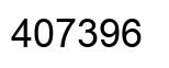 Number 407396 black image