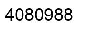 Number 4080988 black image