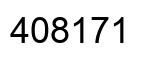 Number 408171 black image