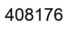 Number 408176 black image