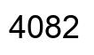 Número 4082 imagen negro