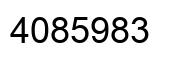 Número 4085983 imagen negro