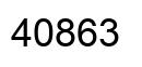 Number 40863 black image