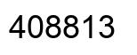 Number 408813 black image
