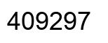 Number 409297 black image