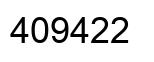 Number 409422 black image