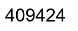 Number 409424 black image