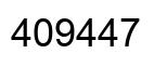 Number 409447 black image