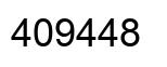 Number 409448 black image