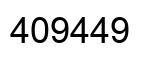 Number 409449 black image