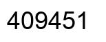 Number 409451 black image