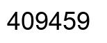 Number 409459 black image
