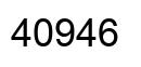 Number 40946 black image