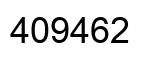 Number 409462 black image