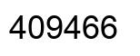 Number 409466 black image