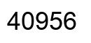 Number 40956 black image