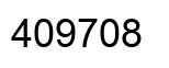 Number 409708 black image