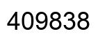 Number 409838 black image