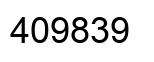 Number 409839 black image