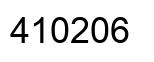 Number 410206 black image