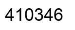 Number 410346 black image
