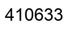 Number 410633 black image