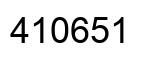 Number 410651 black image