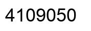 Number 4109050 black image