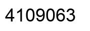 Number 4109063 black image