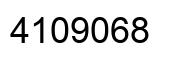 Number 4109068 black image