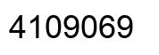 Number 4109069 black image
