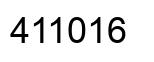 Number 411016 black image