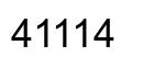 Número 41114 imagen negro