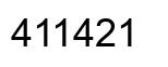 Número 411421 imagen negro