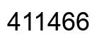 Number 411466 black image