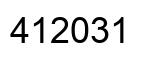 Número 412031 imagen negro